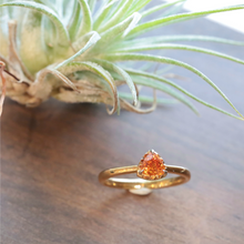 画像をギャラリービューアに読み込む, K18YG マンダリンガーネット リング 13号