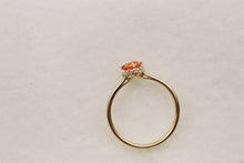 画像をギャラリービューアに読み込む, K18YG マンダリンガーネット リング 13号