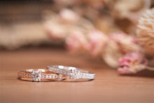 画像をギャラリービューアに読み込む, 普段使いのできるエタニティー婚約指輪 0.2ct鑑定書付き ご納品後サイズ修正無料!!