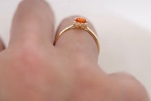 画像をギャラリービューアに読み込む, K18YG マンダリンガーネット リング 13号