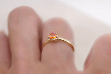 画像をギャラリービューアに読み込む, K18YG マンダリンガーネット リング 13号