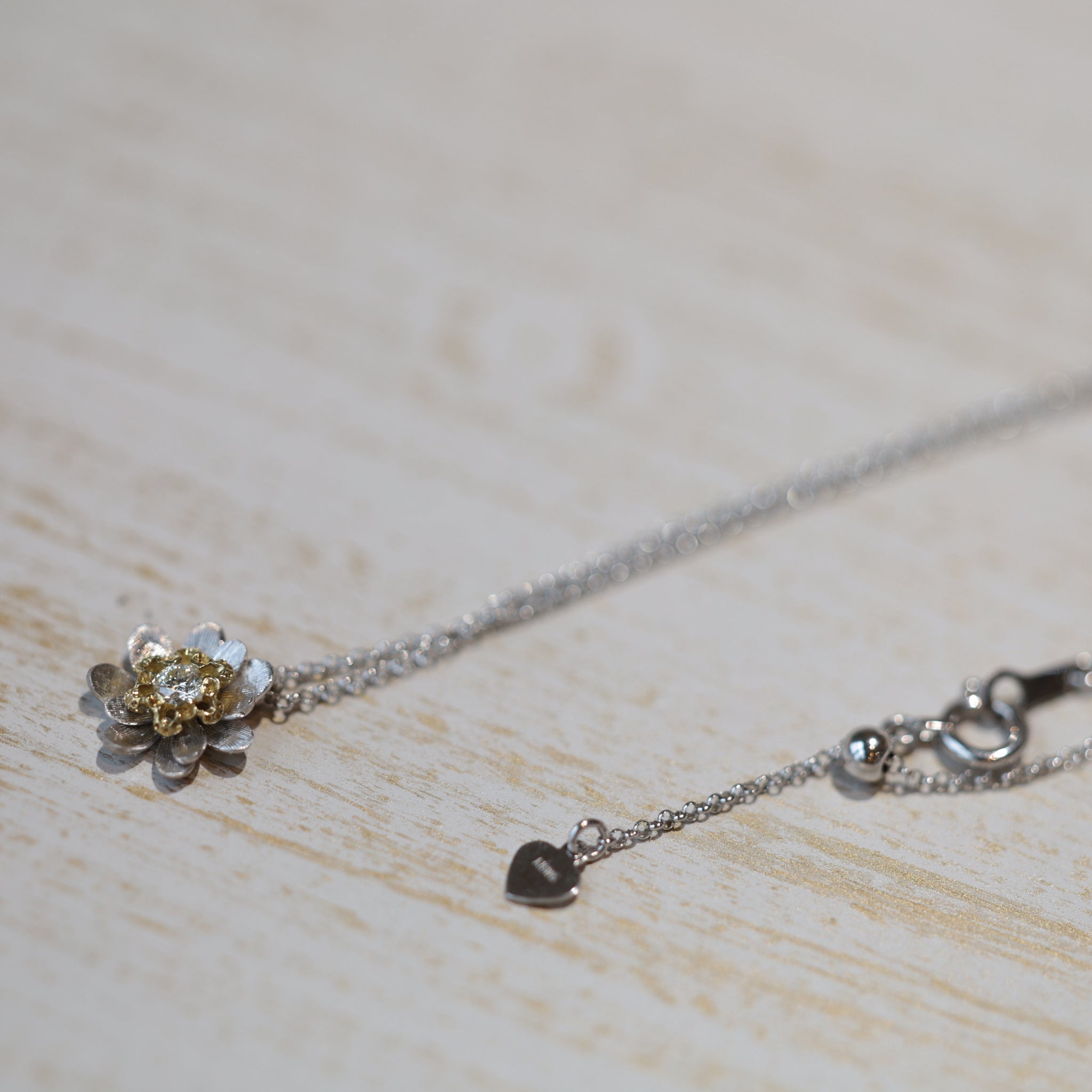 K18 天然ダイヤモンド 1.07ct/2.4g フラワーモチーフネックレス imgrc0108223397.jpg