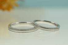 画像をギャラリービューアに読み込む, 両サイドミル　結婚指輪　素材、表面加工自由に選んで　２本合計１０万８千円～
